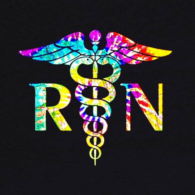 Lovely RN Registered Nurse Tie Dye by Namio